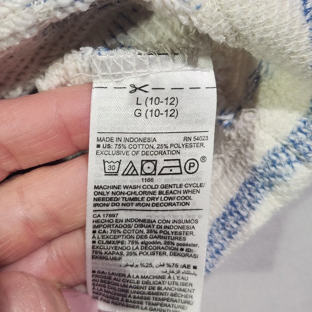 Old Navy Beach‎ Feels Embroidered Pullover Swim Cover Up Sweater Kids 10/12